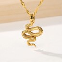 Collar de serpiente retorcida para mujer 7