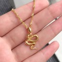 Collar de serpiente retorcida para mujer 5