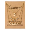 Collar de signo del zodiaco para mujer 3 piezas 4