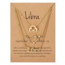Collar de signo del zodiaco para mujer 3 piezas 7