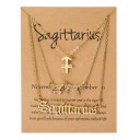 Collar de signo del zodiaco para mujer 3 piezas 9