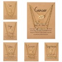 Collar de signo del zodiaco para mujer 3 piezas 1