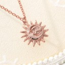 Collar de sol y luna para mujer D184 8