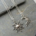 Collar de sol y luna para mujer 2
