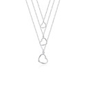 Collar de triple corazón para mujer 1