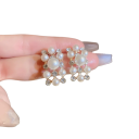 Collar Grandioso de 45 cm y Pendientes Conjunto de Perlas Aleación de Cobre Joya de Boda Ligera de Lujo para Mujeres Accesorio Elegante 3