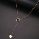 Collar largo de mujer con corazón 5
