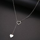 Collar largo de mujer con corazón 6