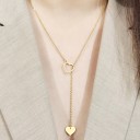 Collar largo de mujer con corazón 1