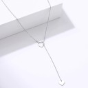 Collar largo de mujer con corazón 3