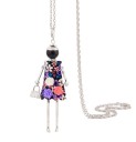 Collar largo de muñeca para mujer 21