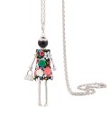 Collar largo de muñeca para mujer 22