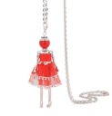 Collar largo de muñeca para mujer 24