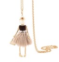 Collar largo de muñeca para mujer 7