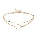 Collar minimalista de mujer D44 dorado