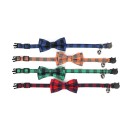 Collare con farfallino a quadretti 2