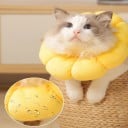 Collare protettivo impermeabile per gatti oltre 6 kg a forma di girasole Collare morbido in peluche contro morsi e leccate Guarigione delle ferite 5