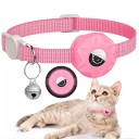 Collare riflettente per gatti con supporto per AirTag Collare di sicurezza con campanella Collare regolabile contro la perdita di animali domestici 6