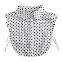 Colletto finto per donne a pois Colletto rimovibile Colletto decorativo elegante per maglioni bluse abiti Accessorio di moda 2
