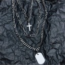 Collier à chaîne avec pendentif 3 pcs 1