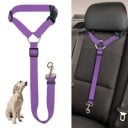 Collier ajustable et ceinture de sécurité pour chiens 2 en 1 en sangle nylonique Protection des animaux de compagnie lors des voyages 9