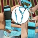Collier ajustable et ceinture de sécurité pour chiens 2 en 1 en sangle nylonique Protection des animaux de compagnie lors des voyages 10
