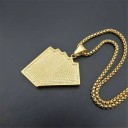 Collier avec des cartes dorées 3
