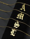 Collier avec lettre de l'alphabet D315 1