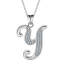 Collier avec lettre de l'alphabet D620 28
