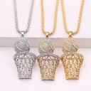 Collier avec panier de basket 3