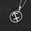Collier avec pendentif du signe du zodiaque 10