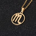 Collier avec pendentif du signe du zodiaque 11