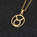 Collier avec pendentif du signe du zodiaque 12