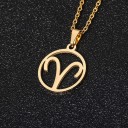 Collier avec pendentif du signe du zodiaque 1