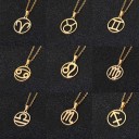 Collier avec pendentif du signe du zodiaque 1