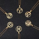 Collier avec pendentif du signe du zodiaque 3