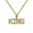 Collier avec pendentif reine et roi 7