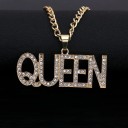 Collier avec pendentif reine et roi 1