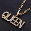 Collier avec pendentif reine et roi 2