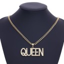 Collier avec pendentif reine et roi 5