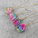 Collier avec pierre colorée 6