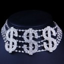 Collier choker femme dollar 6