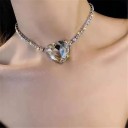 Collier choker pour femme avec cœur D199 4