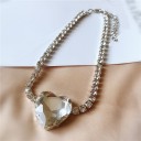 Collier choker pour femme avec cœur D199 5