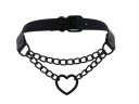 Collier choker pour femme avec cœur D202 4
