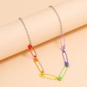 Collier choker pour femme avec épingles de sûreté 3