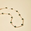 Collier choker pour femme avec pierres D136 3