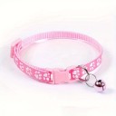 Collier coloré réglable pour chats avec clochette Fermeture de sécurité Imprimé de pattes Largeur 1 cm Longueur 19 x 32 cm 7
