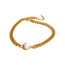 Collier cubain 46+6 cm Acier inoxydable vintage Chaîne élégante Bijou unisexe Accessoire cadeau Style rétro Usage quotidien 2