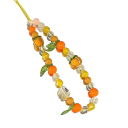 Collier de perles pour téléphone avec perles de fruits Attache décorative pour mobile Corde suspendue contre la perte Collier pour appareil photo écouteurs 1
